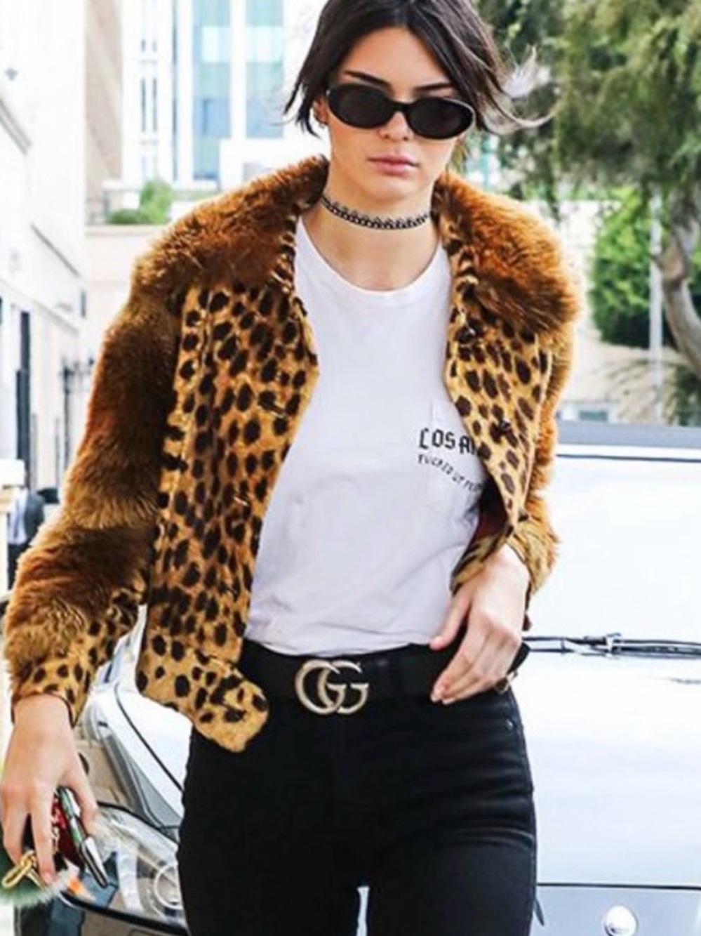 Gucci Black Leather Belt with Gold GG Marmont Buckle- 100 L W Box & Dustbag - Picture 2 of 16